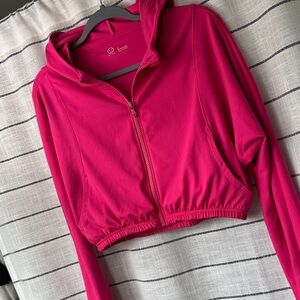 Gilly Hicks Hot Pink Zip-Up Jacket